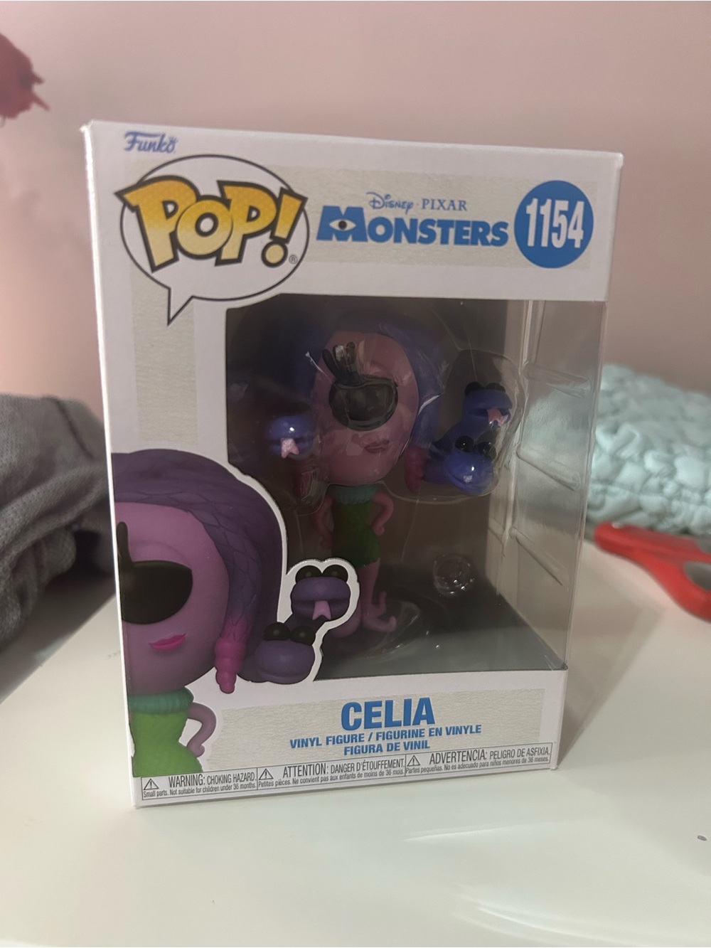 Funko Pop! Celia (Monsters Inc) HAS BEEN REMOVED FROM BOX/MINOR BOX DAMAGE